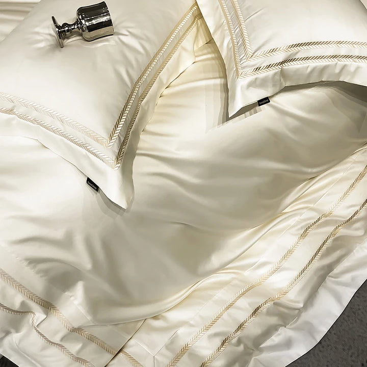 100% Cotton Duvet Cover Set for Queen or King Size – Luxurious Bedding with Elegant Design 5