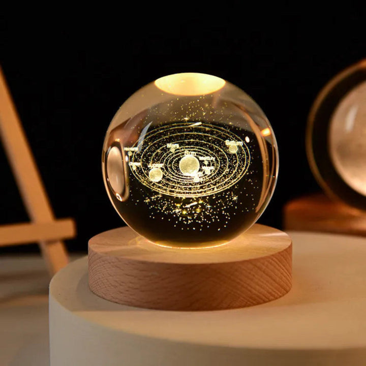 3D Engraved Universe Lamp with Soft Glow – Cosmic Decor for Relaxation and Meditation 3