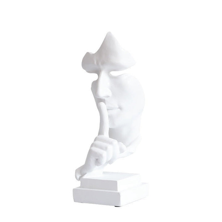 Abstract Face Statue Sculpture – Unique Artistic Decor for Home or Office 3