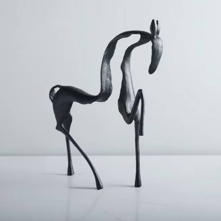 Abstract Metal Horse Sculpture – Elegant Home Décor for Modern Spaces 0