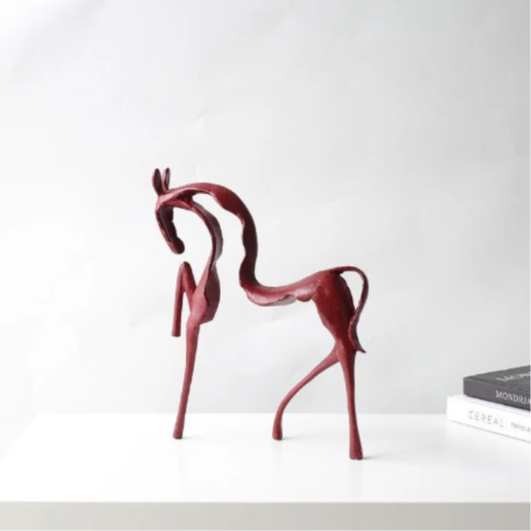 Abstract Metal Horse Sculpture – Elegant Home Décor for Modern Spaces 1
