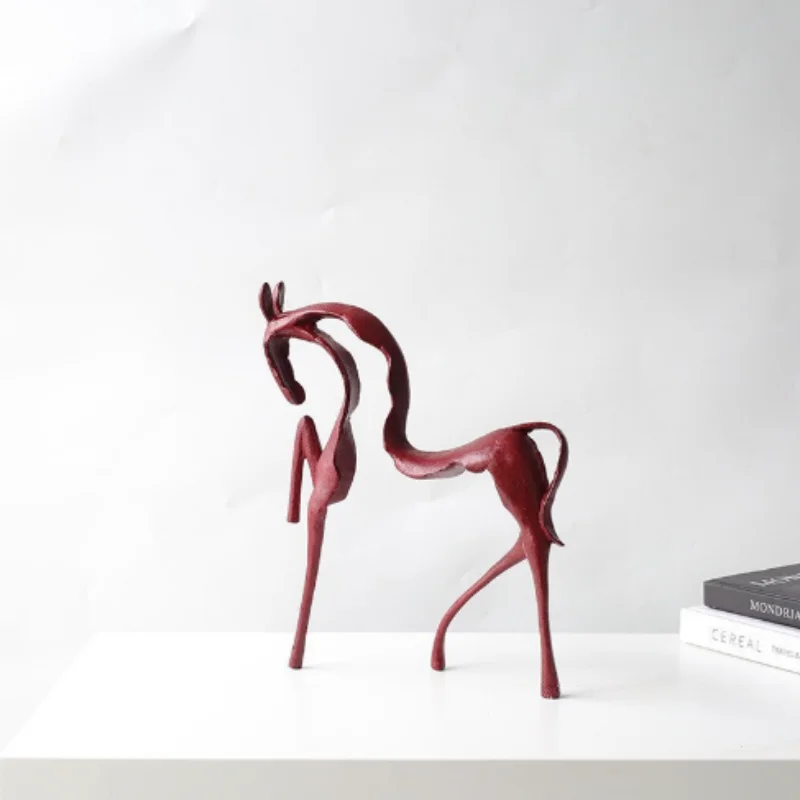 Abstract Metal Horse Sculpture – Elegant Home Décor for Modern Spaces 2