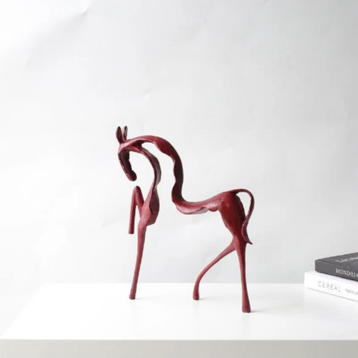 Abstract Metal Horse Sculpture – Elegant Home Décor for Modern Spaces 2
