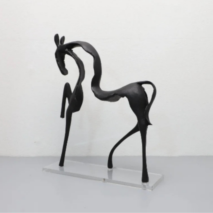 Abstract Metal Horse Sculpture – Elegant Home Décor for Modern Spaces 3