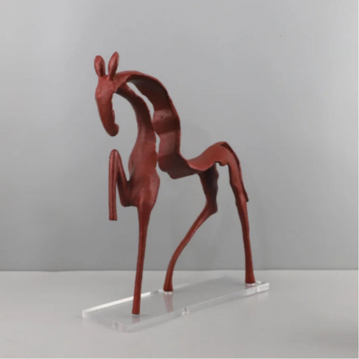 Abstract Metal Horse Sculpture – Elegant Home Décor for Modern Spaces 4