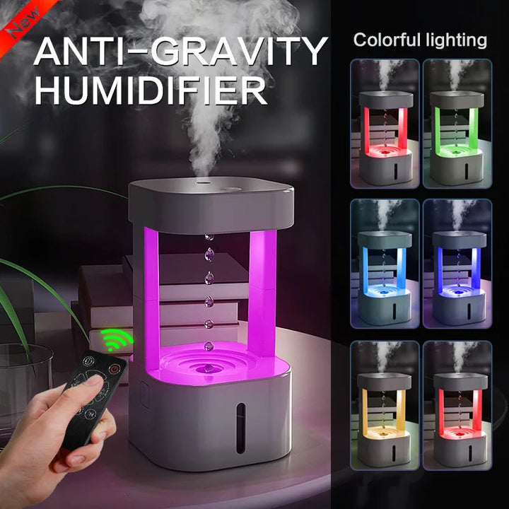 Anti-Gravity Humidifier and Aroma Diffuser – Ideal for Bedroom or Home Spa 0