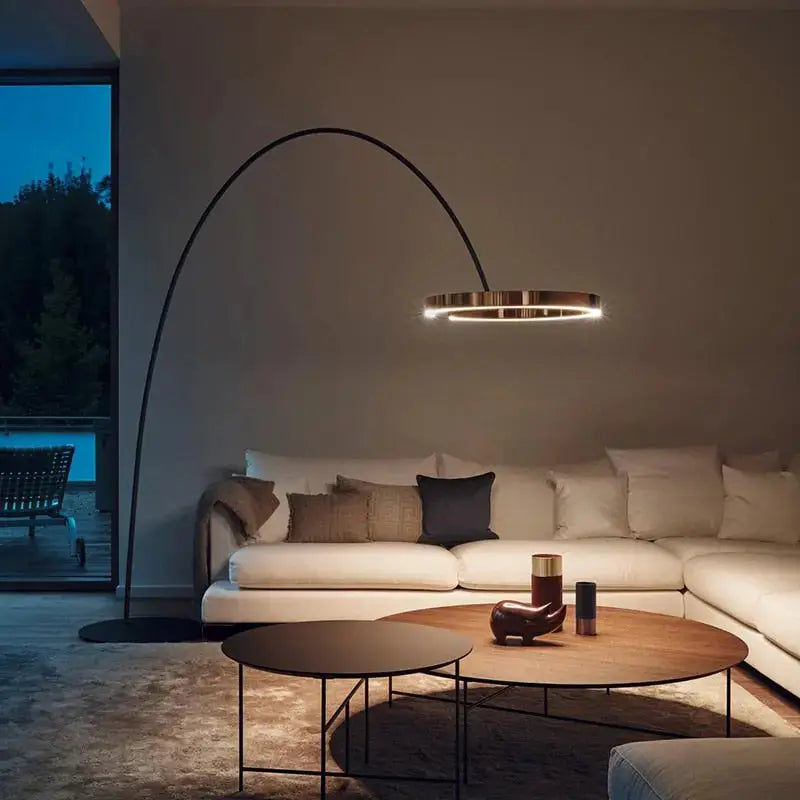 Arched Galaxy Floor Lamp with LED Lighting – Modern Design for Living Room Decor 1