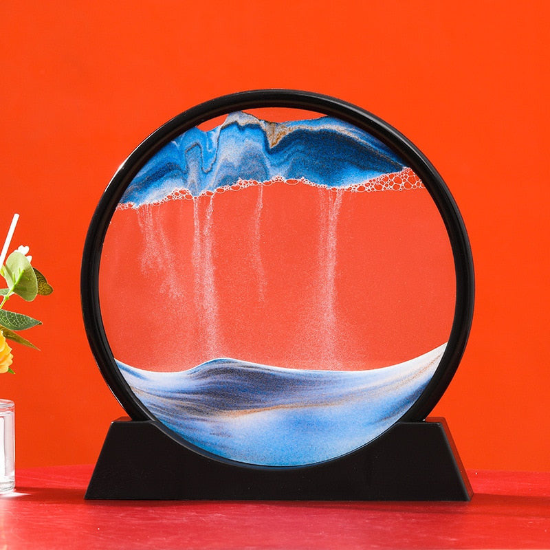ArtZ Sand and Water Moving Art – Unique Desktop Decor for Office or Home 0
