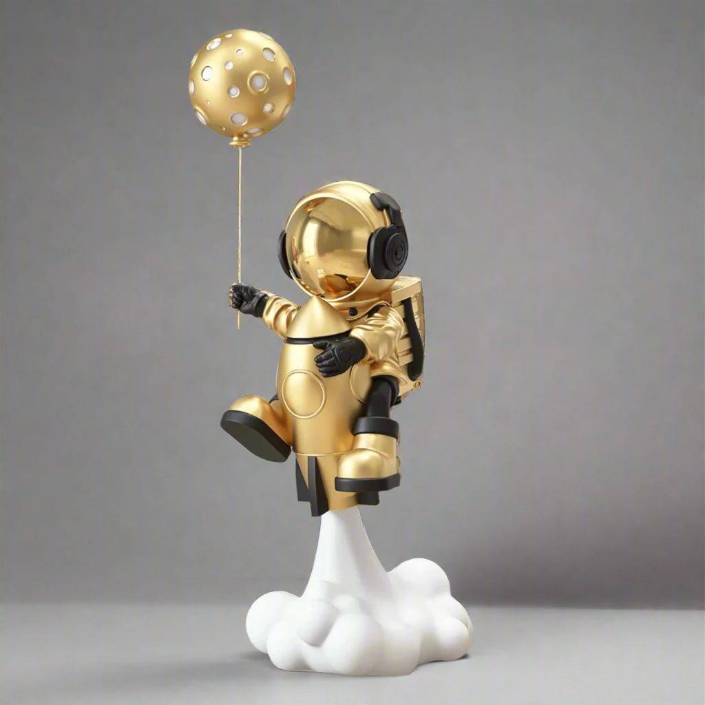 ArtZ® Astronaut Sculpture – Whimsical Space Decor for Home or Office 0
