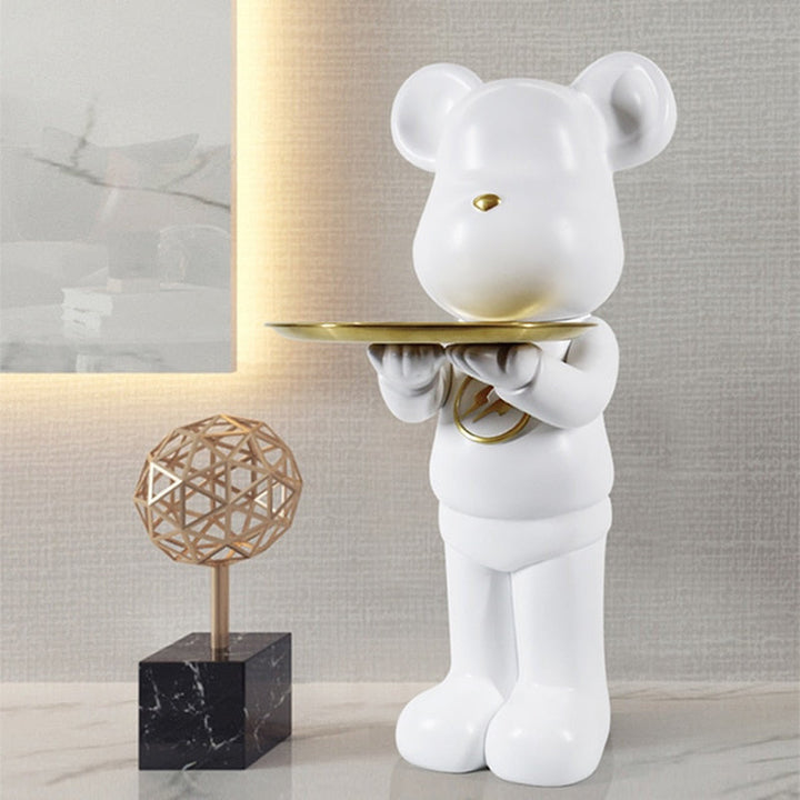 ArtZ® Bear Statue Tray Table – Unique Decorative Piece for Home or Office 2