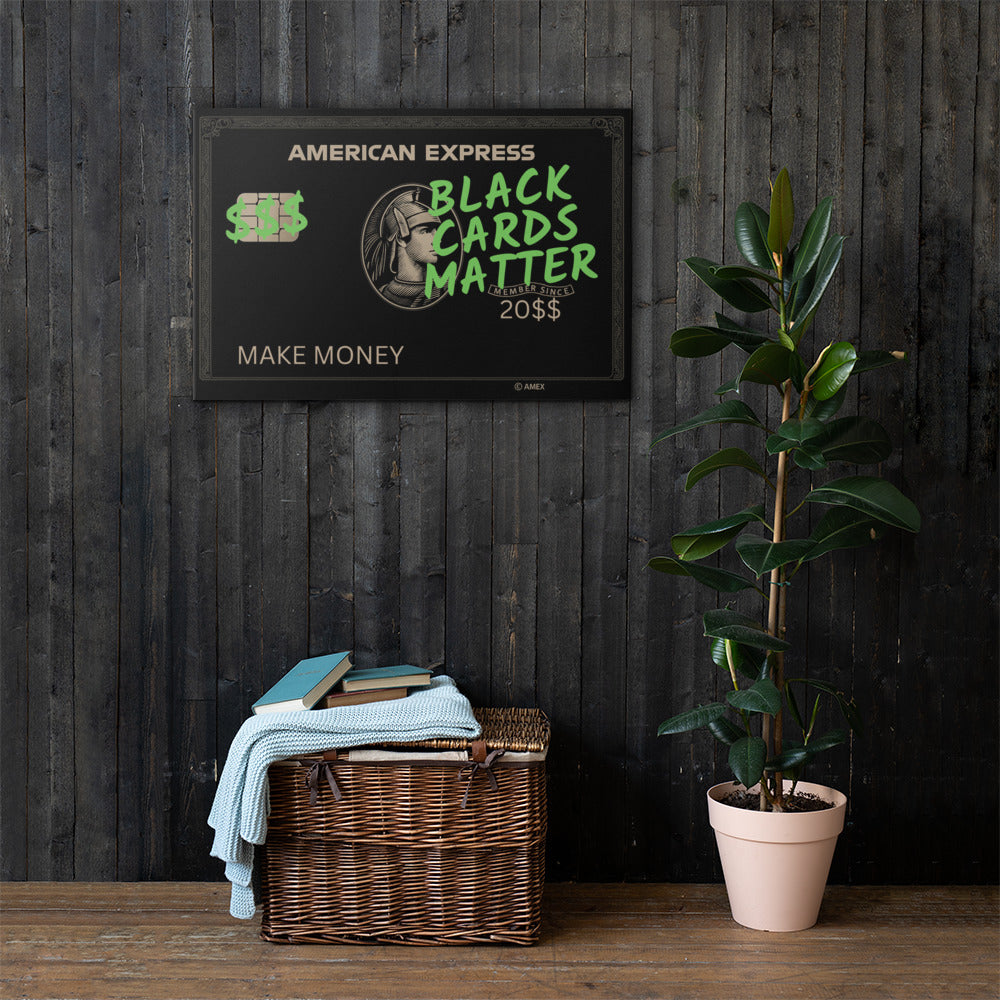 ArtZ® Black Cards Matter Painting – Bold Canvas Art for Motivational Spaces 4