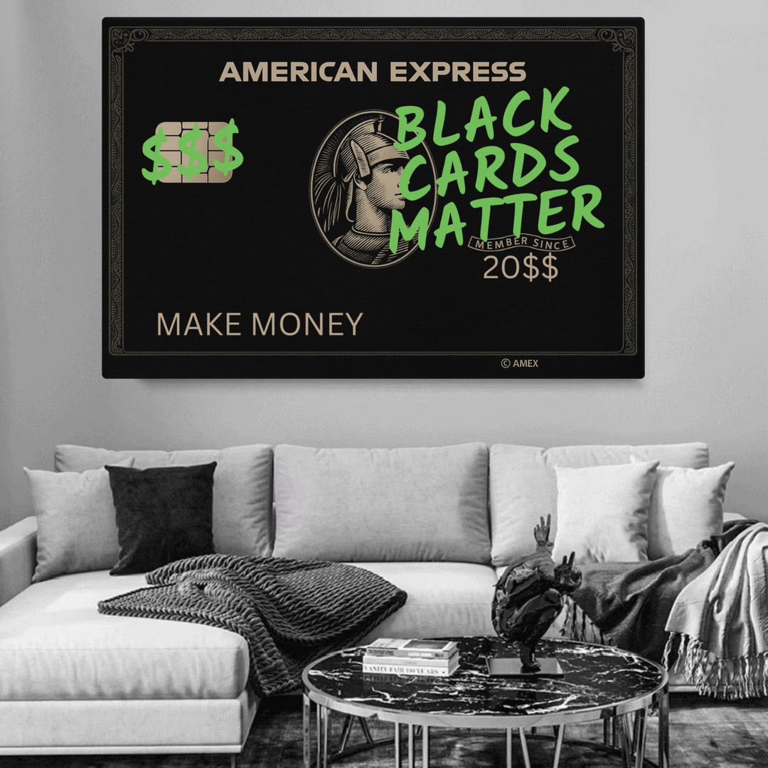ArtZ® Black Cards Matter Painting – Bold Canvas Art for Motivational Spaces 5