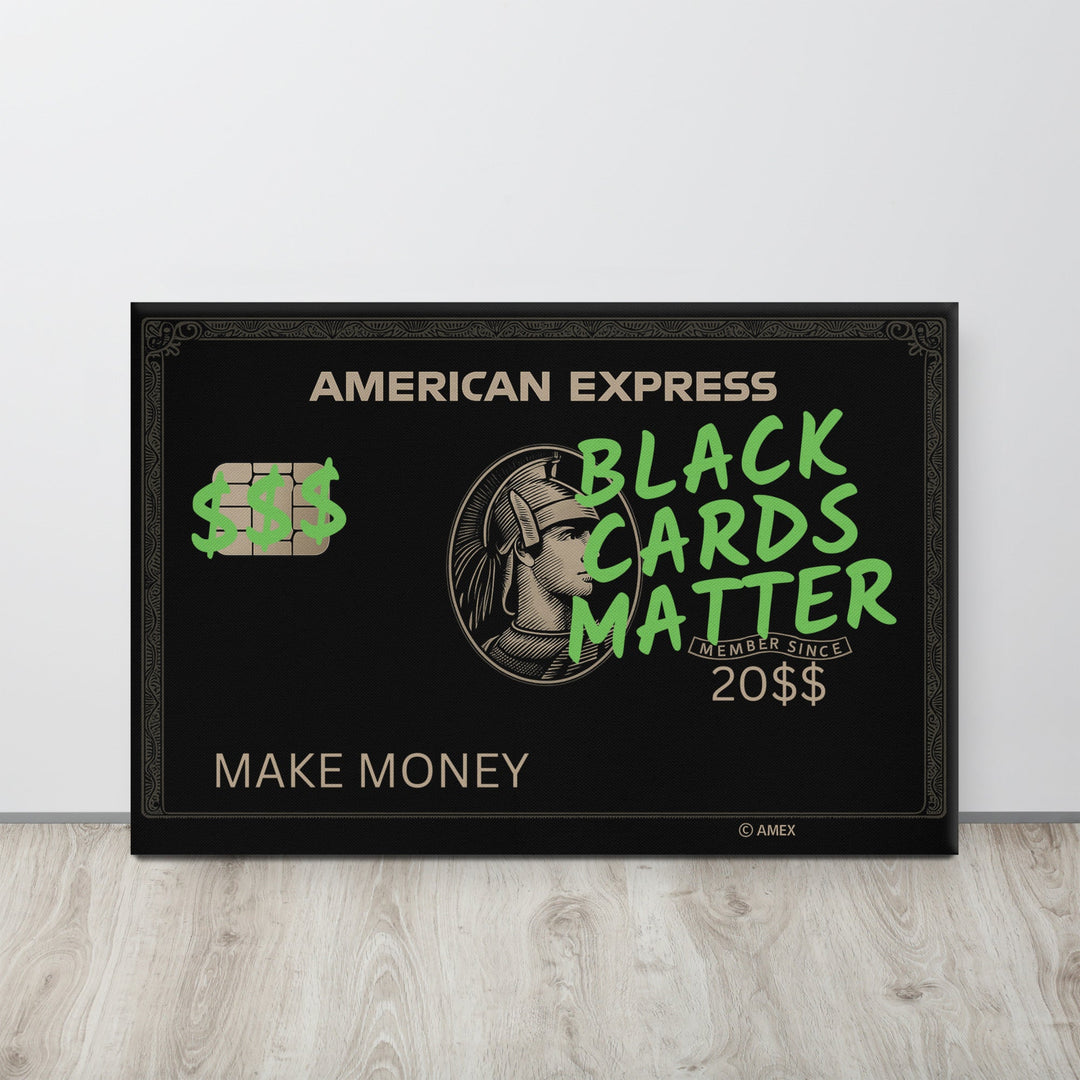 ArtZ® Black Cards Matter Painting – Bold Canvas Art for Motivational Spaces 8