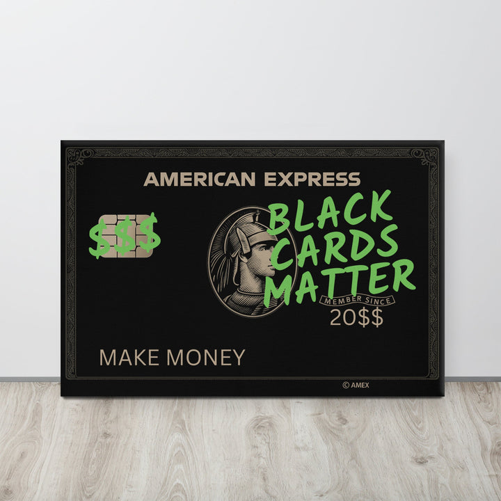 ArtZ® Black Cards Matter Painting – Bold Canvas Art for Motivational Spaces 8