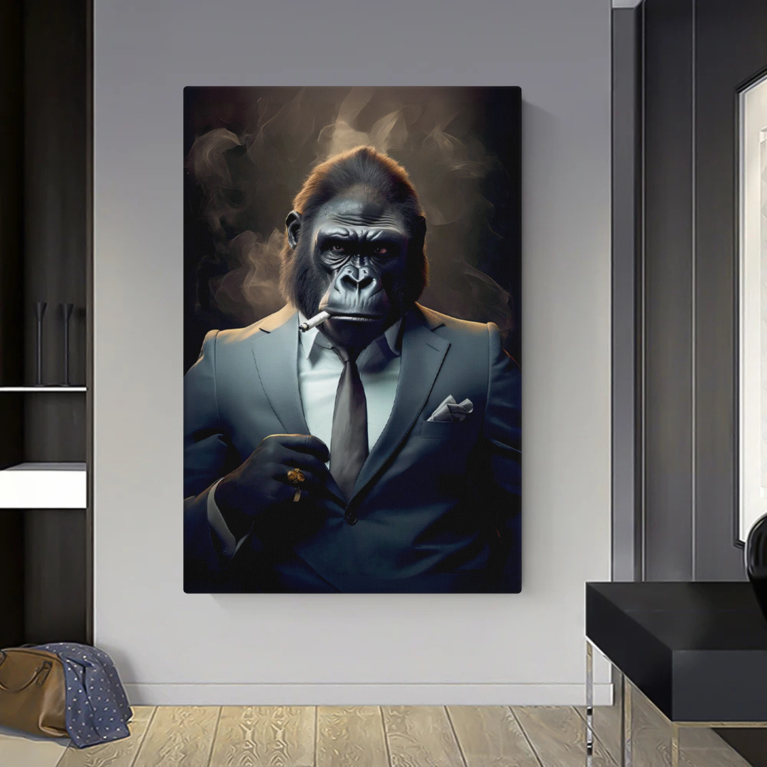 ArtZ® Don of the Jungle Gorilla Painting – Bold Wall Art for Unique Spaces 1