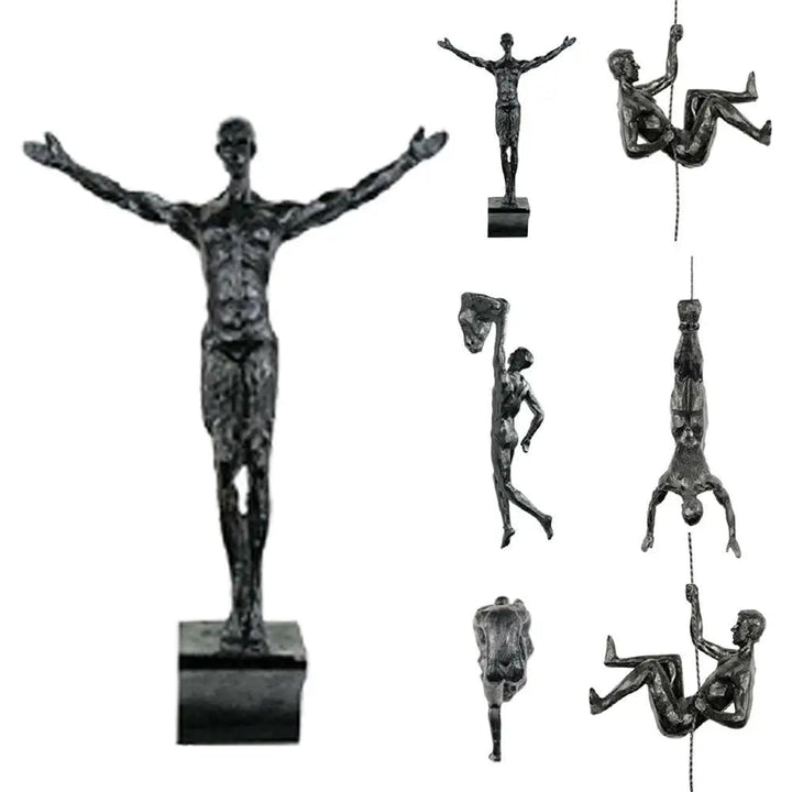 ArtZ® I Will Get To The Top Sculptures Set – Unique Decor for Home or Office 2