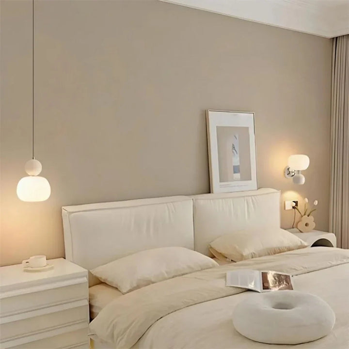 Art Deco Pendant Light in Cream – Stylish Illumination for Dining Room or Living Space 4