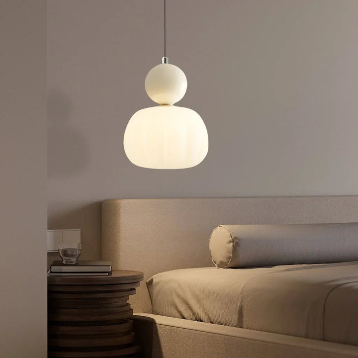 Art Deco Pendant Light in Cream – Stylish Illumination for Dining Room or Living Space 7