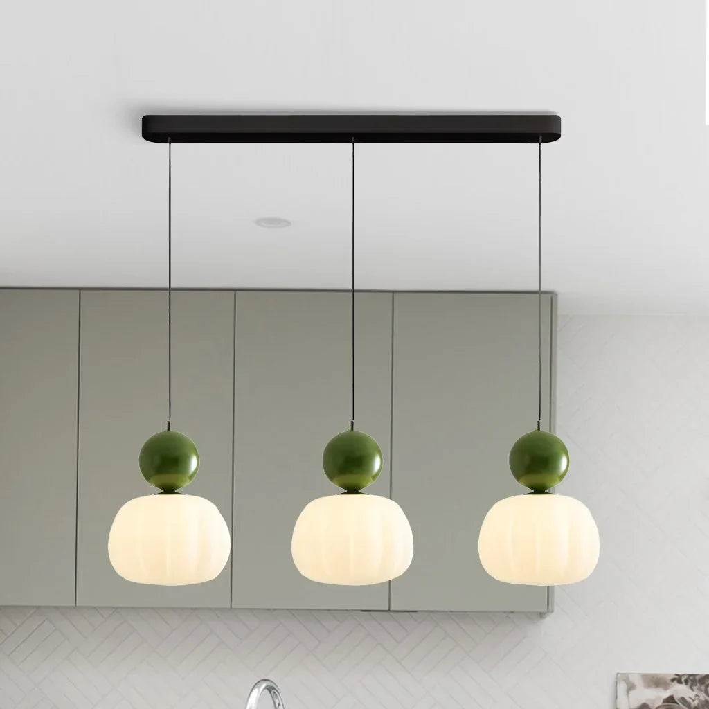 Art Deco Pendant Light in Cream – Stylish Illumination for Dining Room or Living Space 9