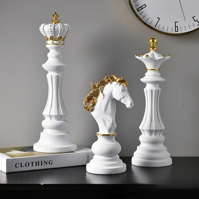 Artisan Chess Statue – Unique Home Decor for Art and Chess Lovers 2