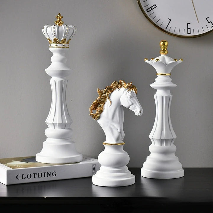 Artisan Chess Statue – Unique Home Decor for Art and Chess Lovers 2