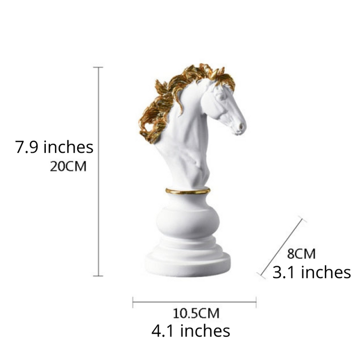 Artisan Chess Statue – Unique Home Decor for Art and Chess Lovers 7