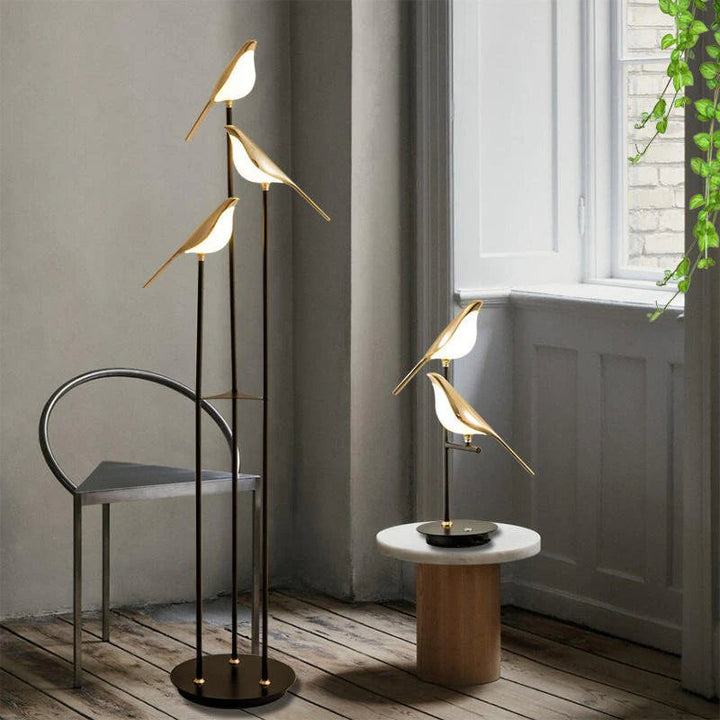 Artistic Black Floor Lamp with Warm LED Light – Unique Lighting for Living Room or Bedroom 2