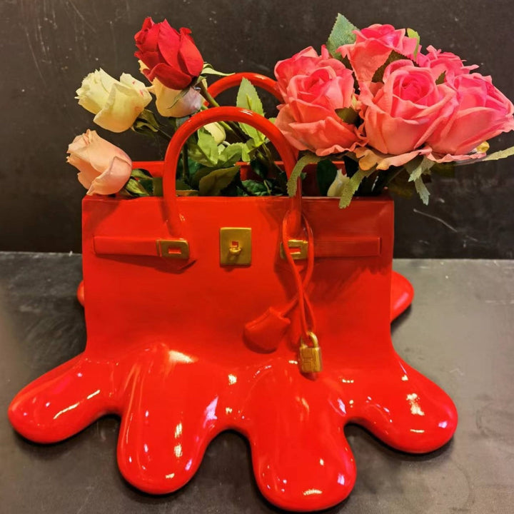 Bag Vase Sculpture – Unique Decorative Accent for Stylish Home Decor 4