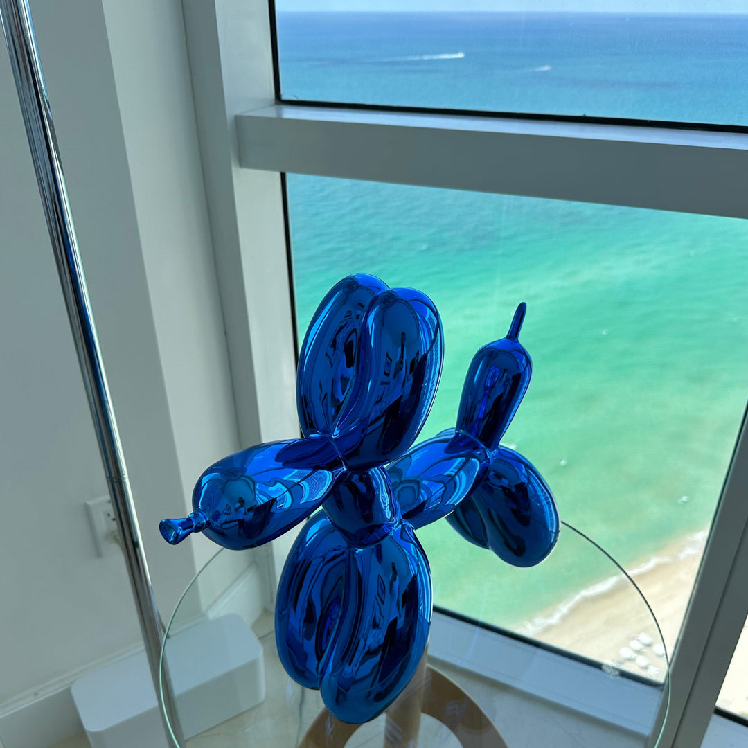 Balloon Dog Sculpture – Whimsical Resin Dog Statue for Home or Office Decor 0