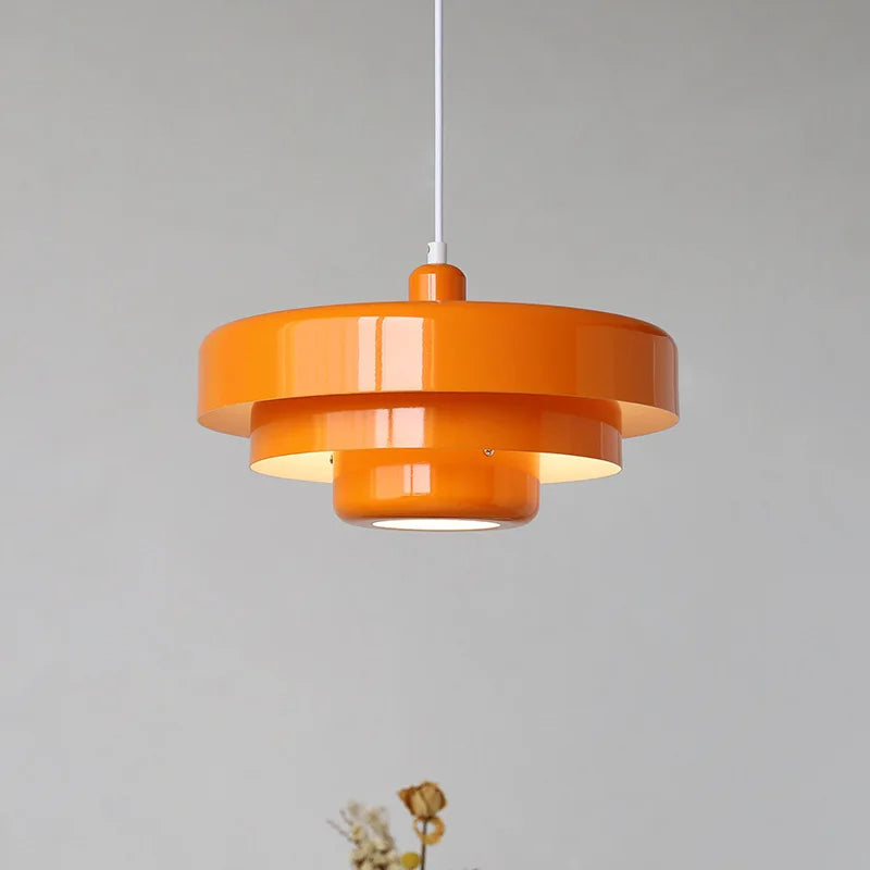 Bauhaus Black Pendant Light with Iron Shade – Stylish Kitchen Lighting for Dining Room or Office 0