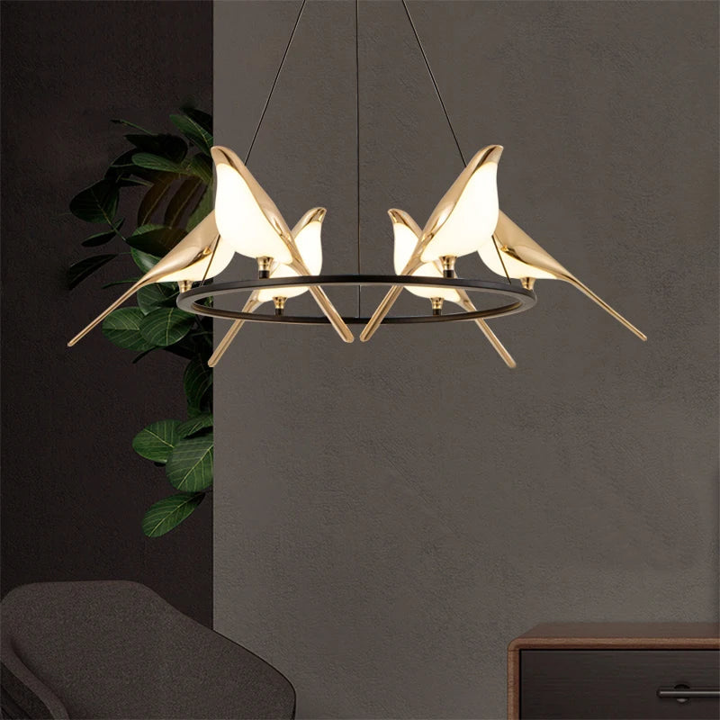 Black Chandelier Light with Artistic Design – Modern Lighting for Dining Room or Living Area 1