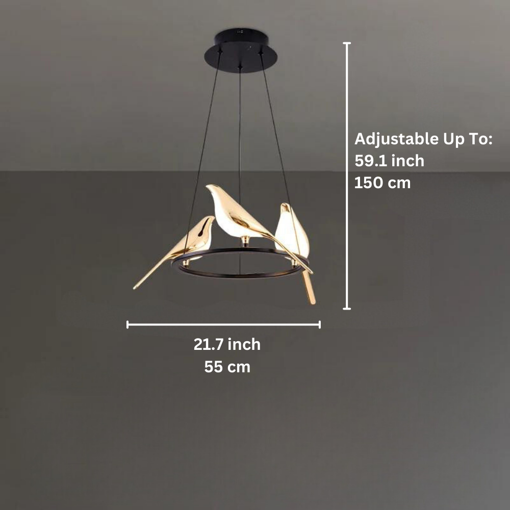 Black Chandelier Light with Artistic Design – Modern Lighting for Dining Room or Living Area 5
