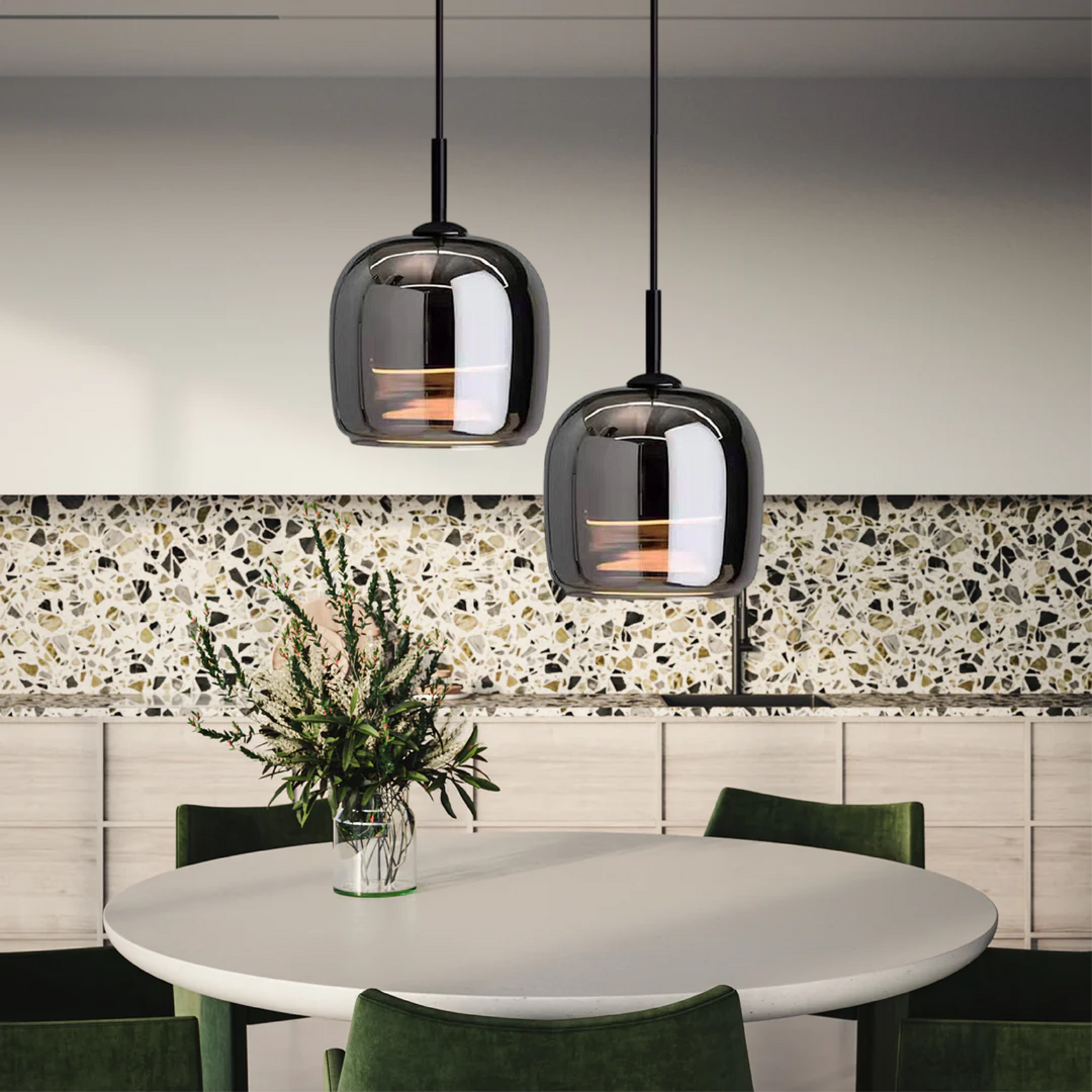 Black Glass Pendant Light – Modern Kitchen Pendant Lighting for Stylish Interiors 2
