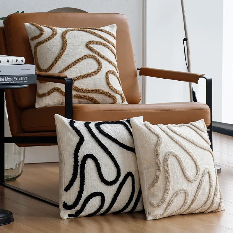 Bohemian Pillow Covers Set of 2 – Textured Decor for Cozy Living Spaces 2