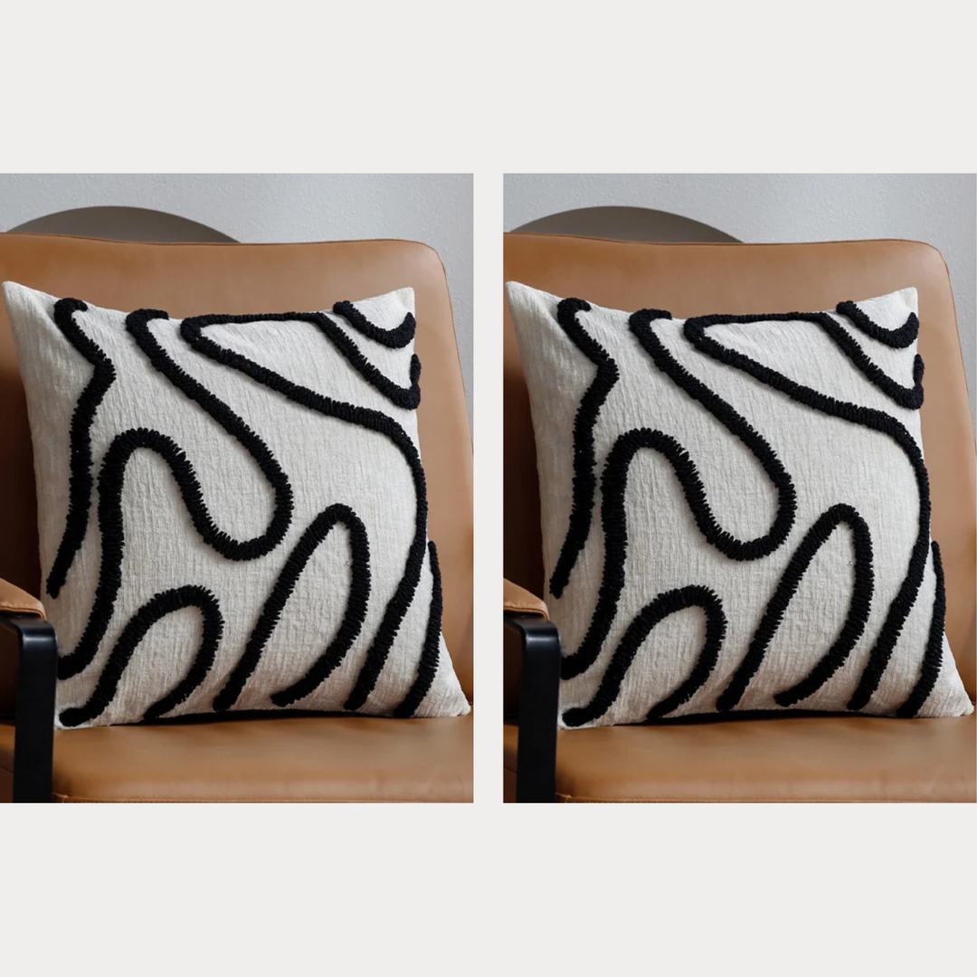 Bohemian Pillow Covers Set of 2 – Textured Decor for Cozy Living Spaces 4