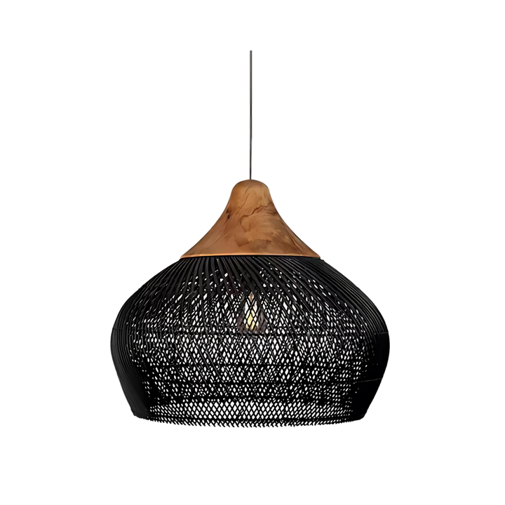 Boho Rattan Pendant Lamp – Artisan Lighting for Cozy Spaces 0