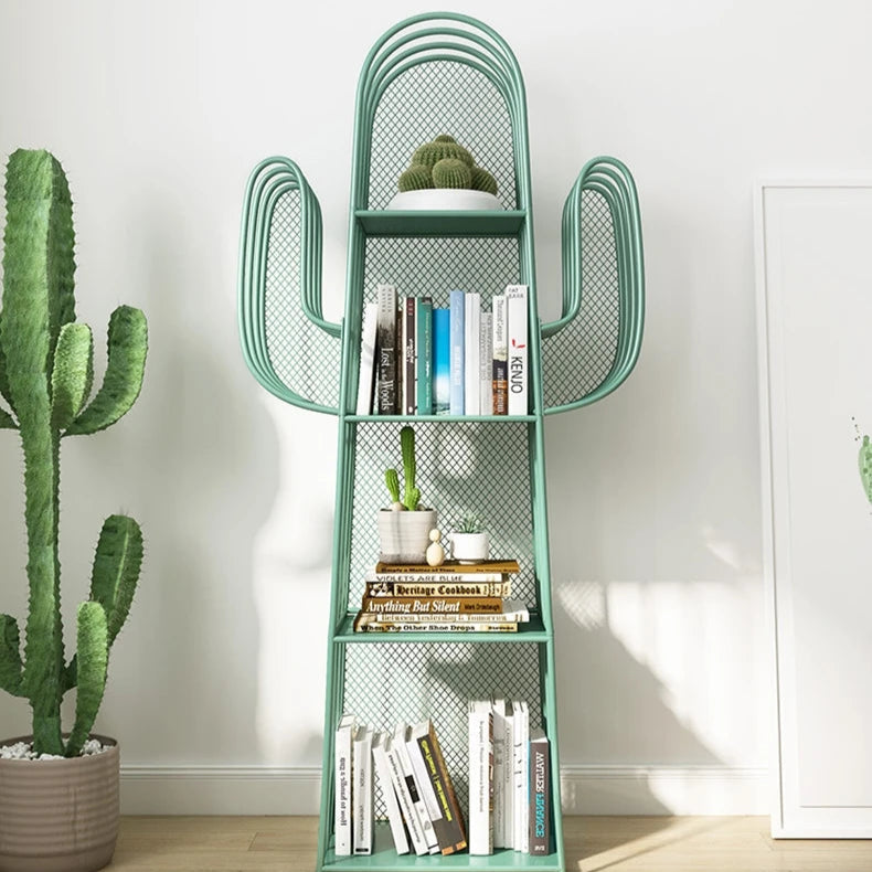 Cactus-Shaped Kids' Book Shelf – Whimsical Storage for Playroom or Bedroom 1