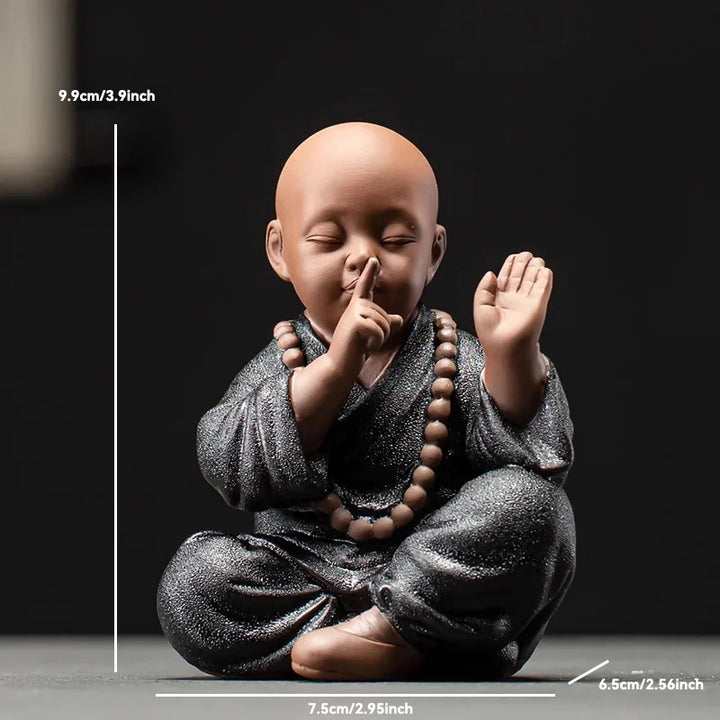 Ceramic Buddha Statue for Home Décor – Tranquil Monk Figurine for Living Room or Garden 11