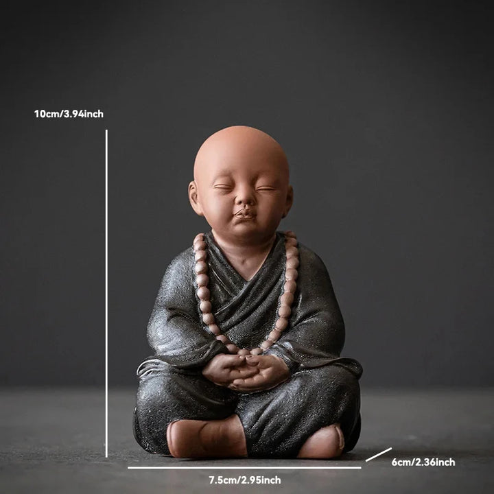 Ceramic Buddha Statue for Home Décor – Tranquil Monk Figurine for Living Room or Garden 13