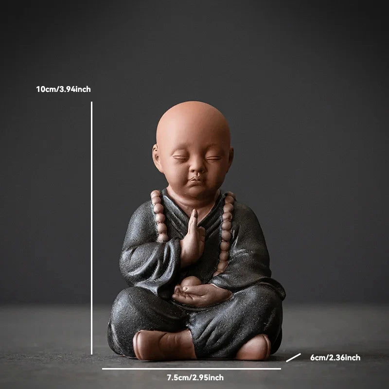 Ceramic Buddha Statue for Home Décor – Tranquil Monk Figurine for Living Room or Garden 17