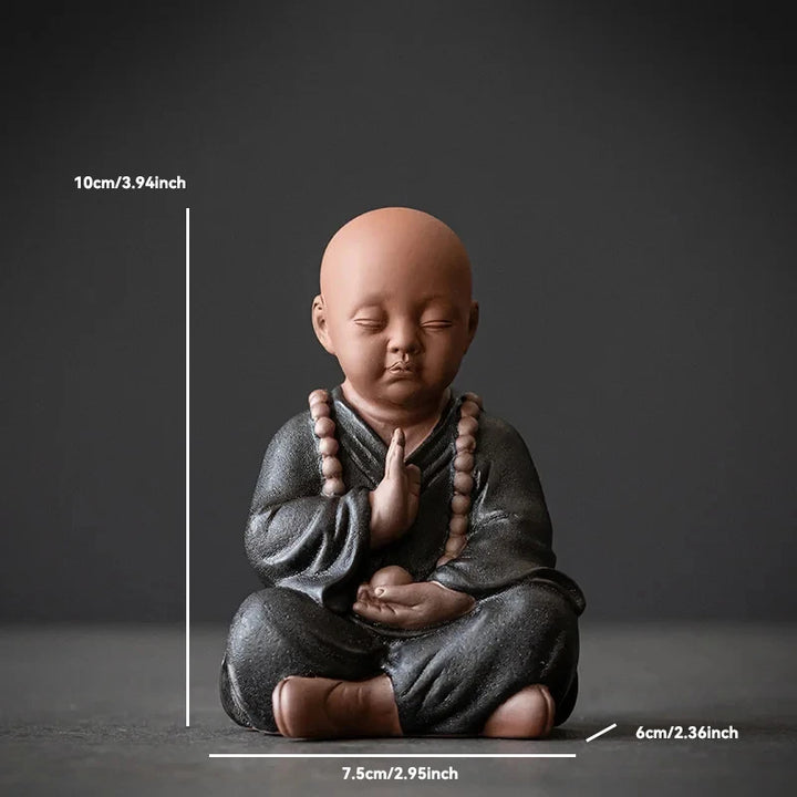 Ceramic Buddha Statue for Home Décor – Tranquil Monk Figurine for Living Room or Garden 17