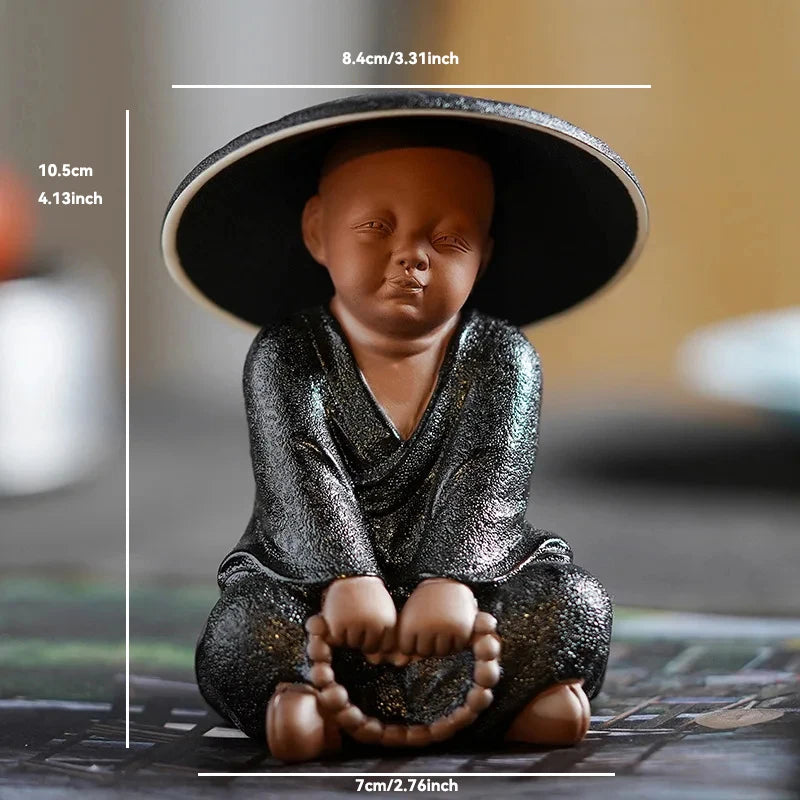 Ceramic Buddha Statue for Home Décor – Tranquil Monk Figurine for Living Room or Garden 18