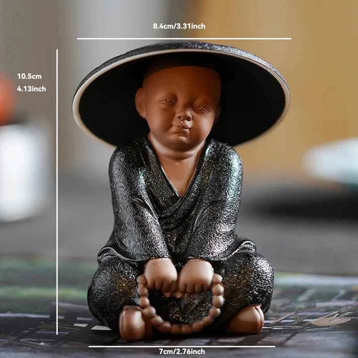 Ceramic Buddha Statue for Home Décor – Tranquil Monk Figurine for Living Room or Garden 18