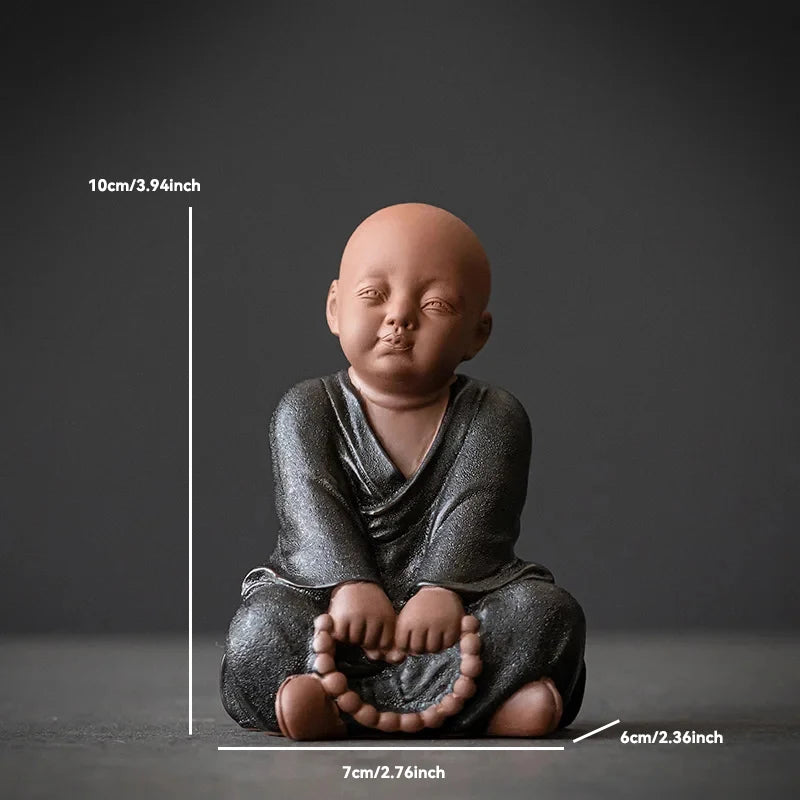 Ceramic Buddha Statue for Home Décor – Tranquil Monk Figurine for Living Room or Garden 19