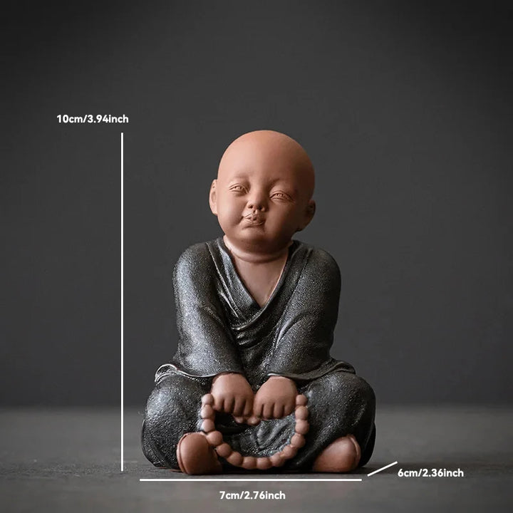 Ceramic Buddha Statue for Home Décor – Tranquil Monk Figurine for Living Room or Garden 19