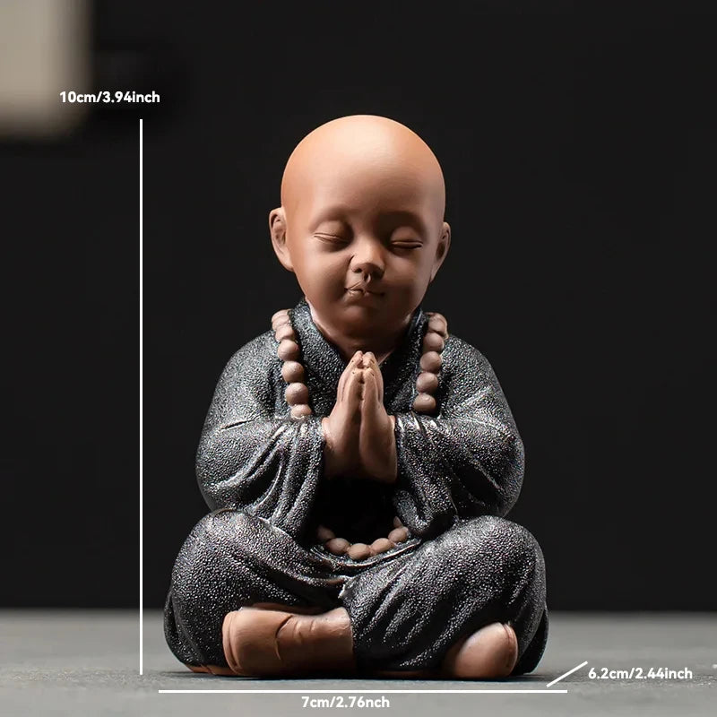 Ceramic Buddha Statue for Home Décor – Tranquil Monk Figurine for Living Room or Garden 20