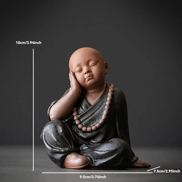 Ceramic Buddha Statue for Home Décor – Tranquil Monk Figurine for Living Room or Garden 22