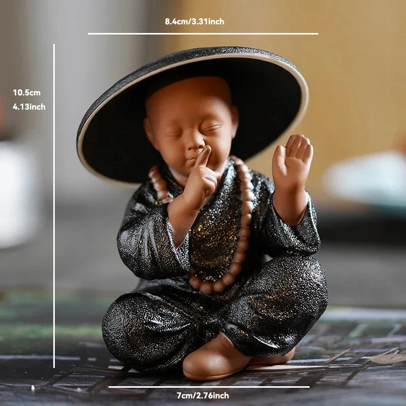 Ceramic Buddha Statue for Home Décor – Tranquil Monk Figurine for Living Room or Garden 25