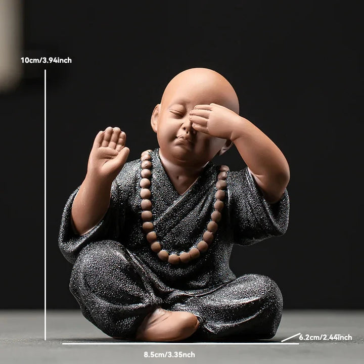 Ceramic Buddha Statue for Home Décor – Tranquil Monk Figurine for Living Room or Garden 26