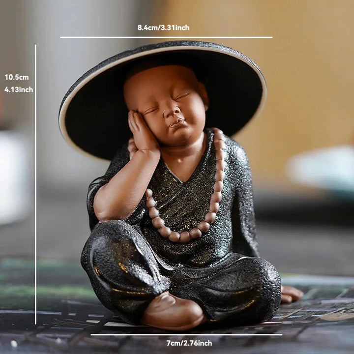 Ceramic Buddha Statue for Home Décor – Tranquil Monk Figurine for Living Room or Garden 28